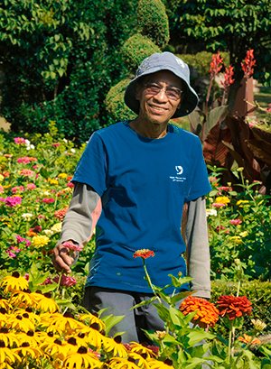 Cemetery grounds employee