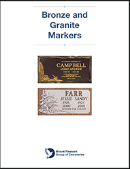 Bronze and Granite Markers Brochure